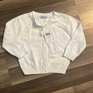NWT Florence Eiseman 4t cotton white button up Cardigan sweater 3t